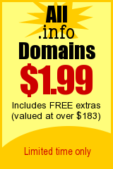 $1.99 .info domain names!