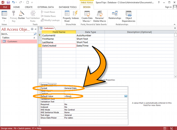 ms access validation rules